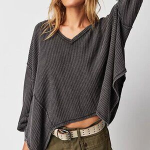 Free People We the Free Coraline Thermal Gray Size L